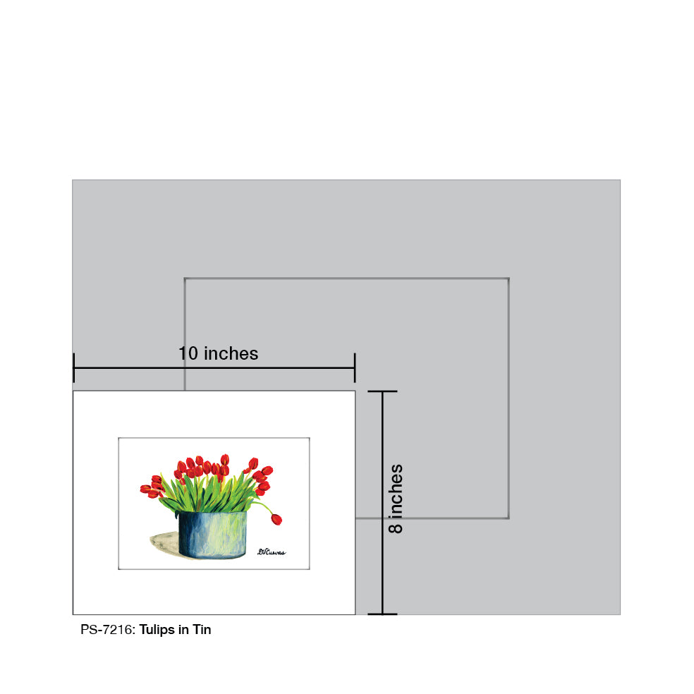 Tulips in Tin, Print (#7216E)