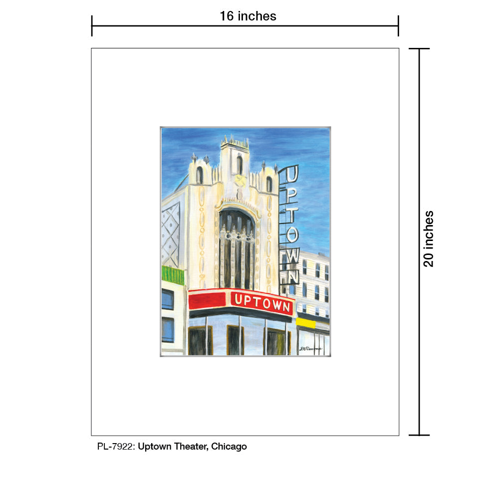Uptown Theater, Chicago, Print (#7922A)