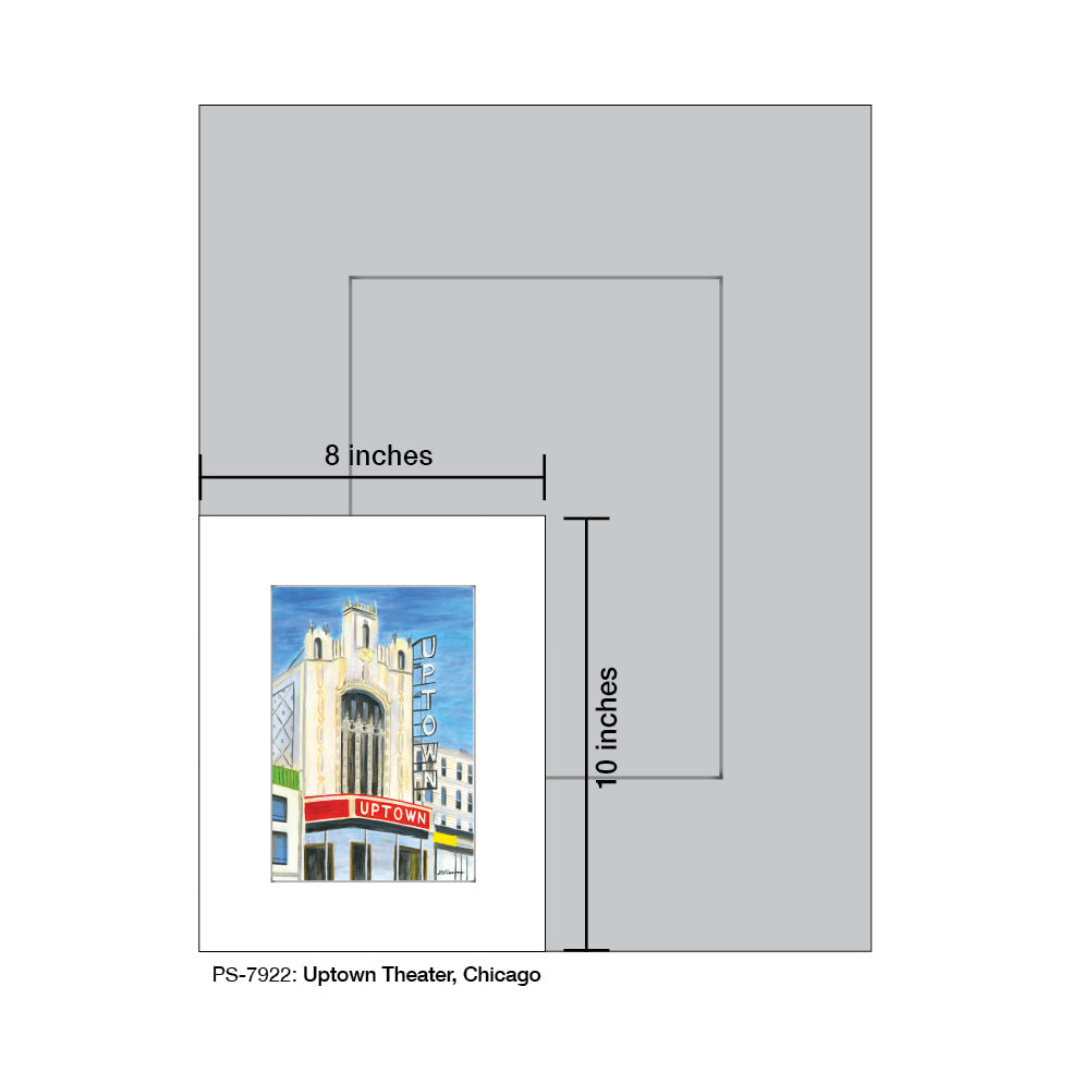 Uptown Theater, Chicago, Print (#7922A)