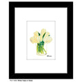 White Tulips in Glass, Print (#7096F)