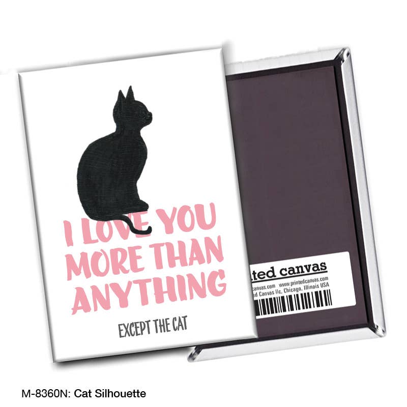 Cat Silhouette, Magnet (M-8360N)