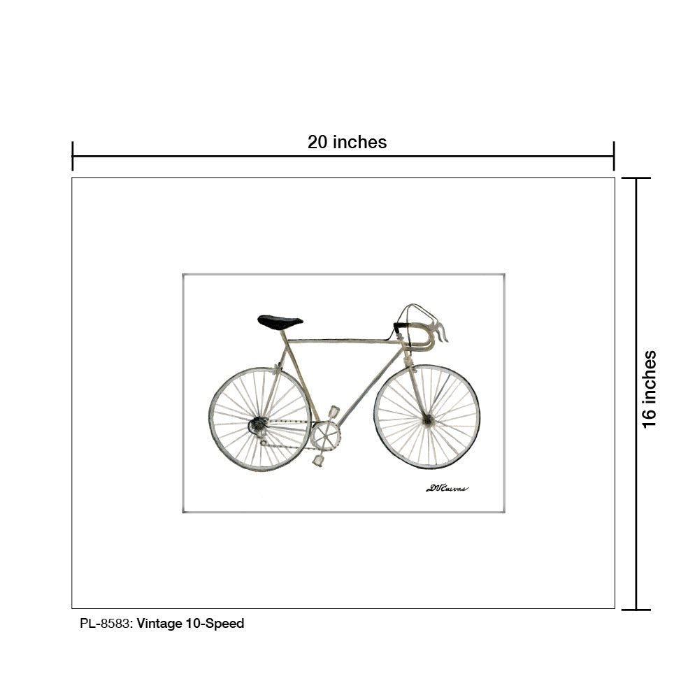 Vintage 10-Speed Bicycle, Print (#8583B)