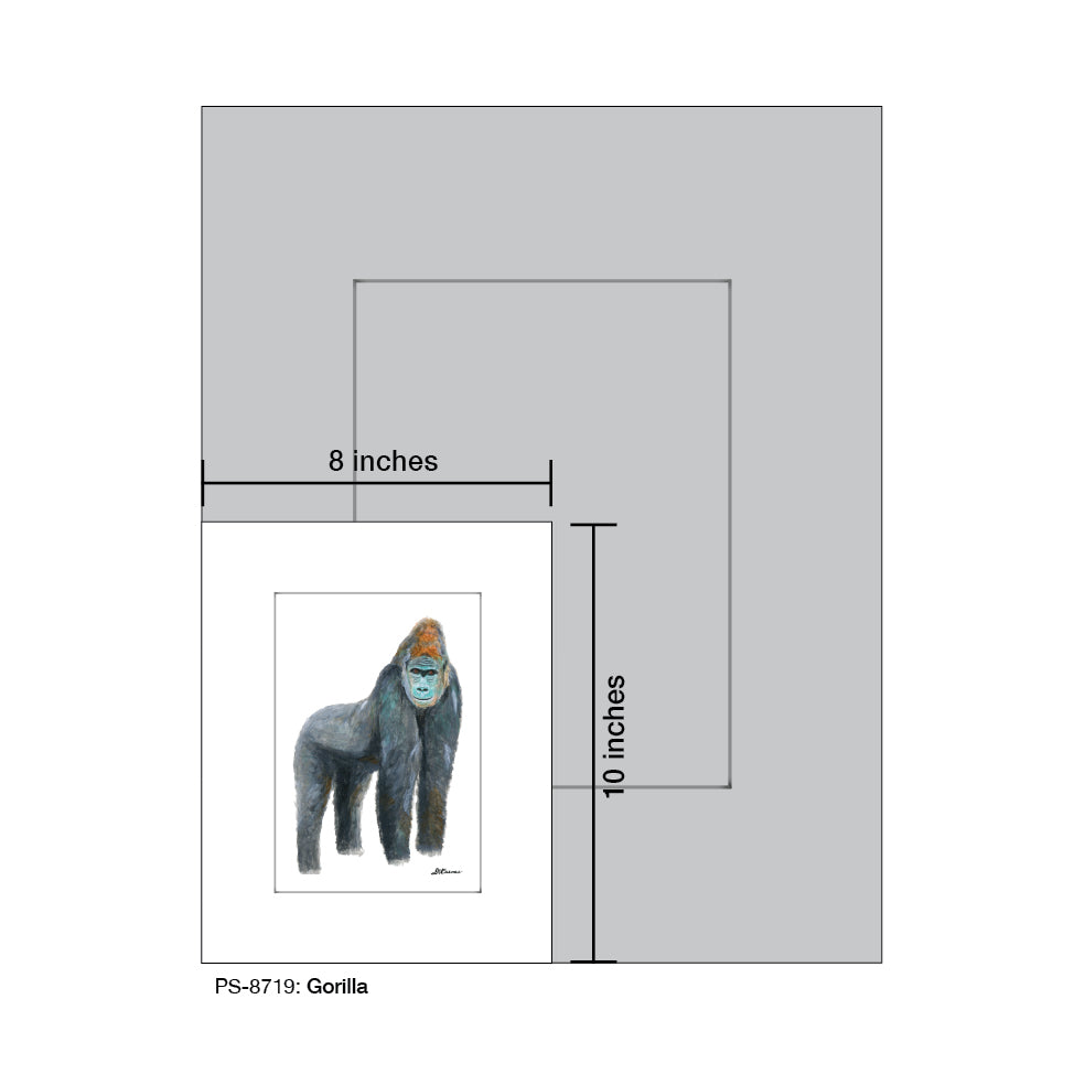 Gorilla, Print (#8719C)