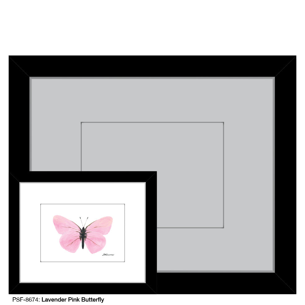Lavender Pink Butterfly, Print (#8674F)