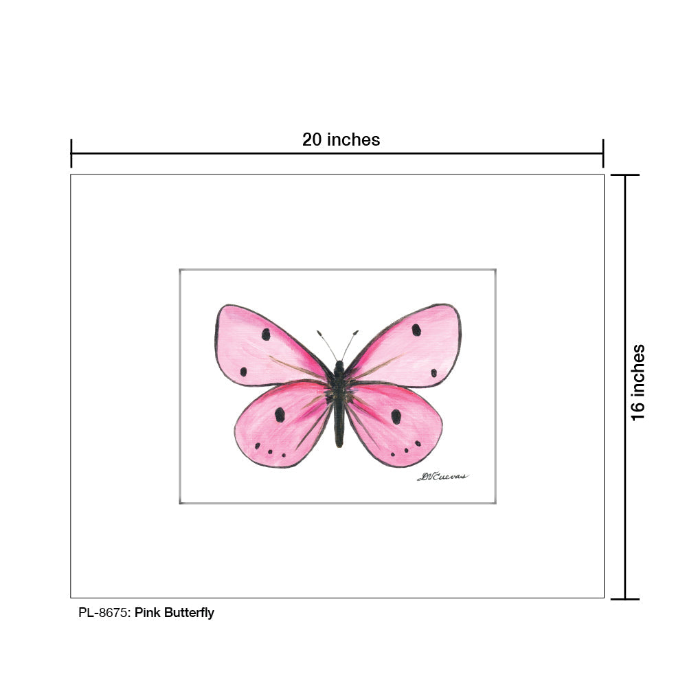 Pink Butterfly, Print (#8675F)