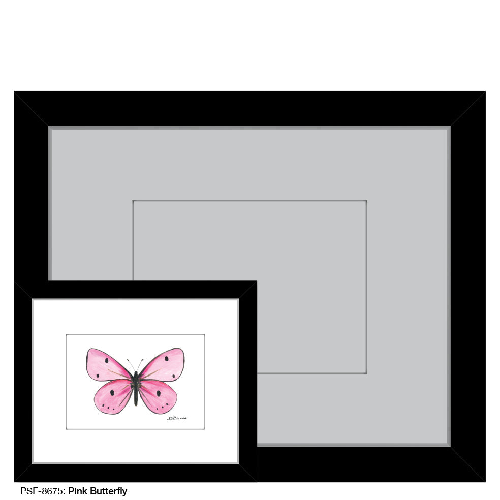 Pink Butterfly, Print (#8675F)