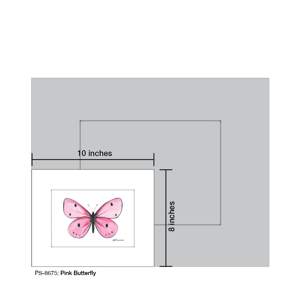 Pink Butterfly, Print (#8675F)
