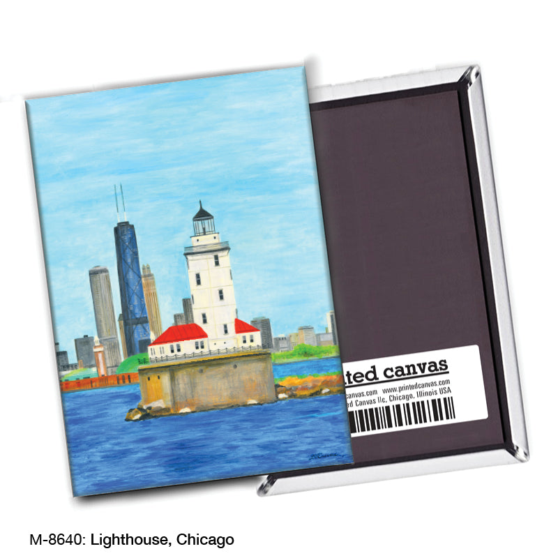 Lighthouse, Chicago, Magnet (M-8640A)