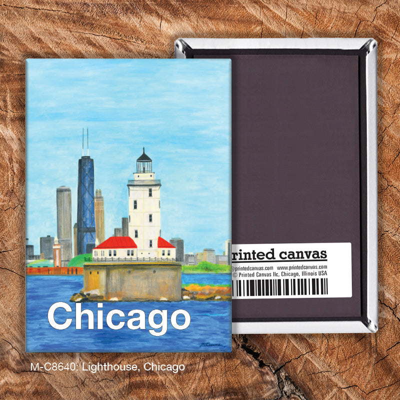 Lighthouse, Chicago, Magnet (M-8640A)