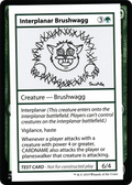 Interplanar Brushwagg (CMB1-079) - Mystery Booster Playtest Cards 2021