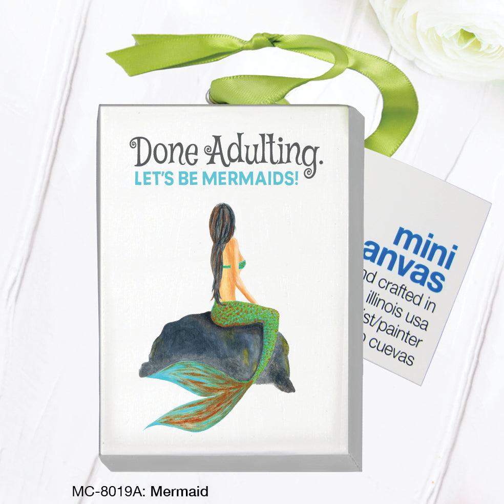 Mermaid, Mini Canvas (MC-8019A)