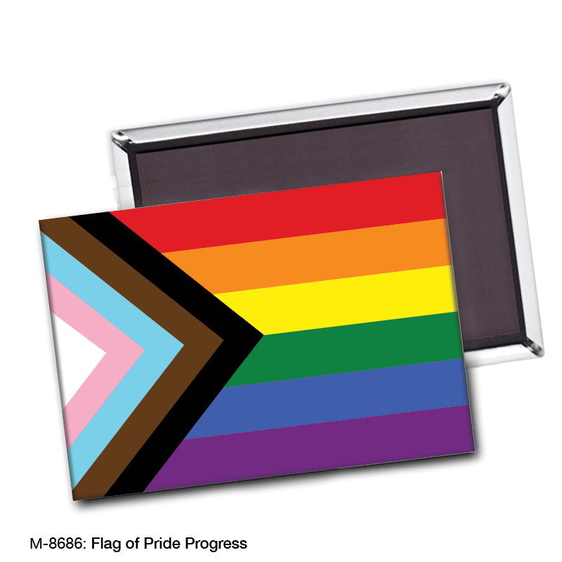 Flag of Pride Progress, Magnet (M-8686B)