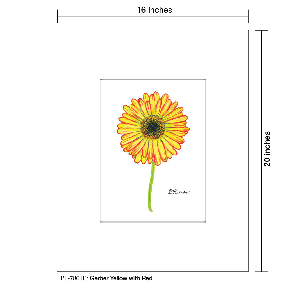 Gerber Yellow with Red, Print (#7861B)