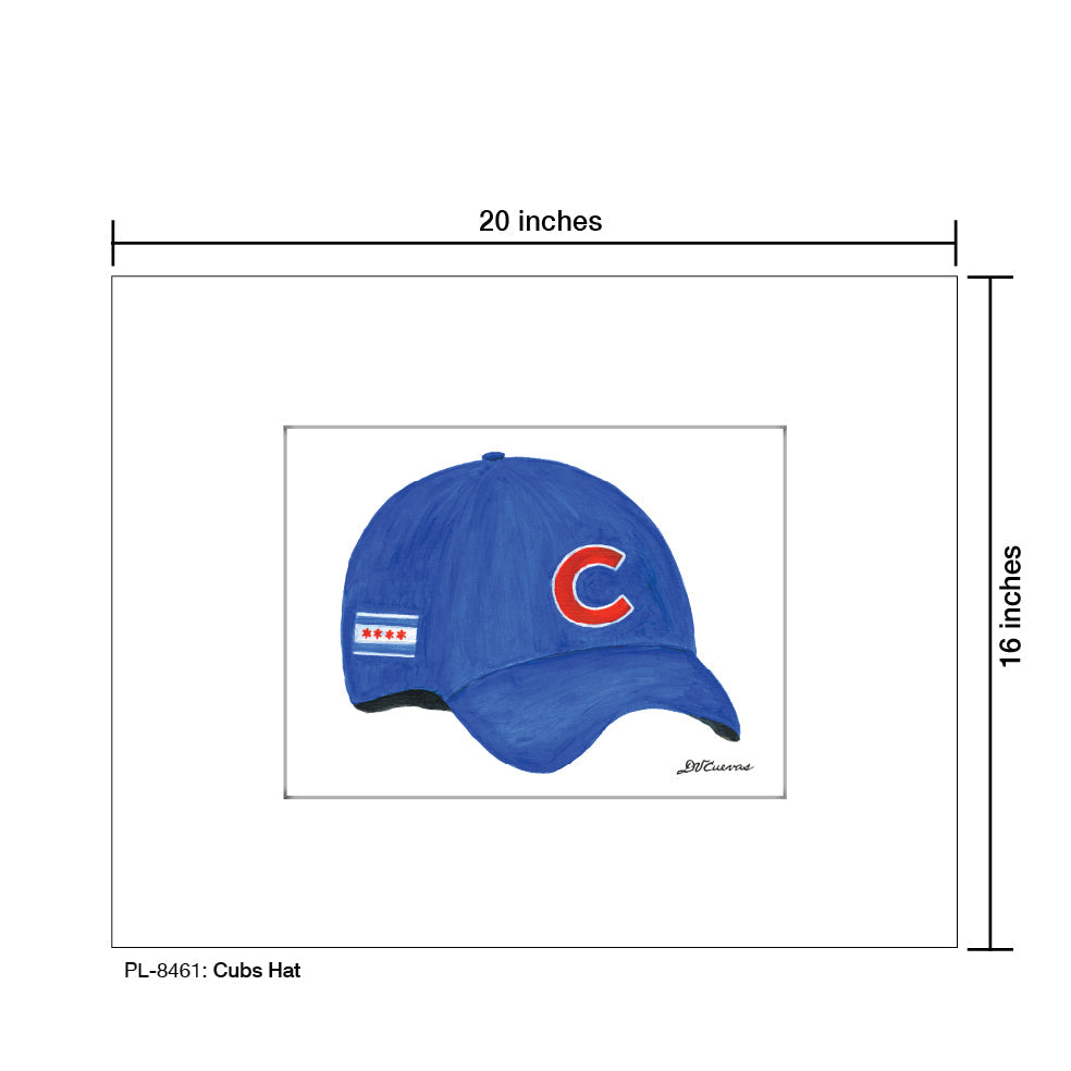 Cubs Hat, Print (#8461H)