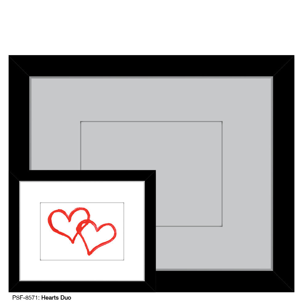 Hearts Duo, Print (#8571A)