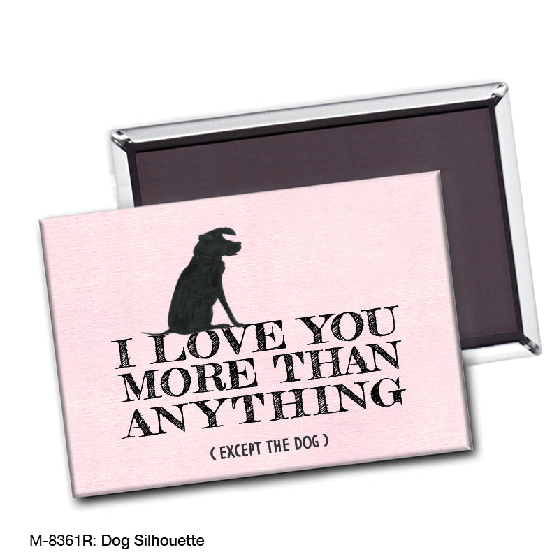 Dog Silhouette, Magnet (M-8361R)