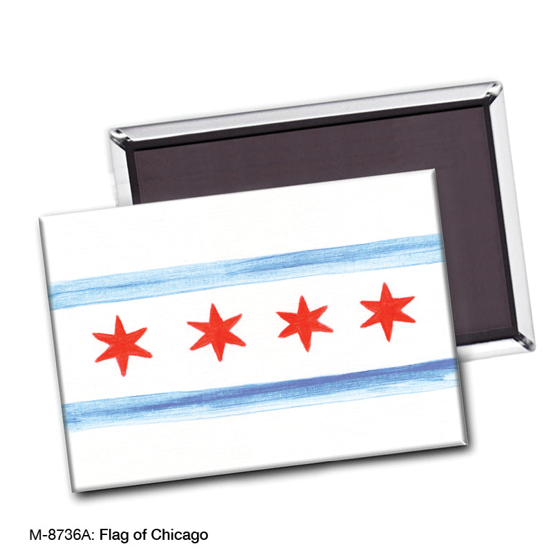 Flag of Chicago, Magnet (M-8736A)