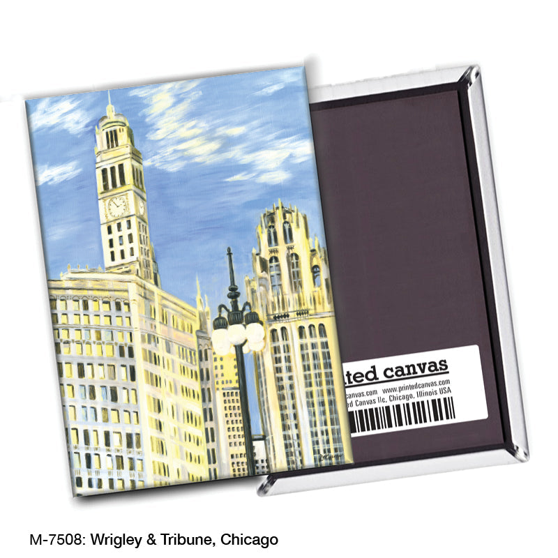 Wrigley & Tribune, Chicago, Magnet (M-7508A)
