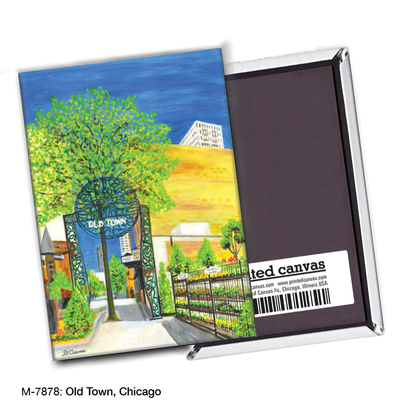 Old Town, Chicago, Magnet (M-7878A)