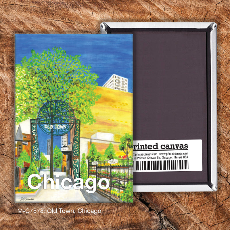 Old Town, Chicago, Magnet (M-7878A)