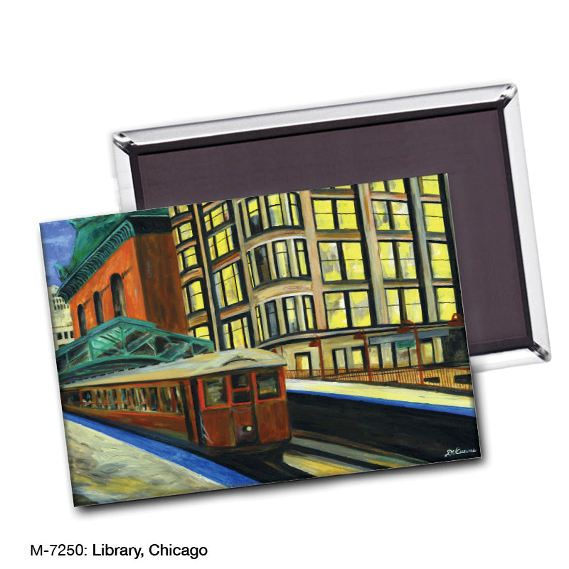 Library, Chicago, Magnet (M-7250A)