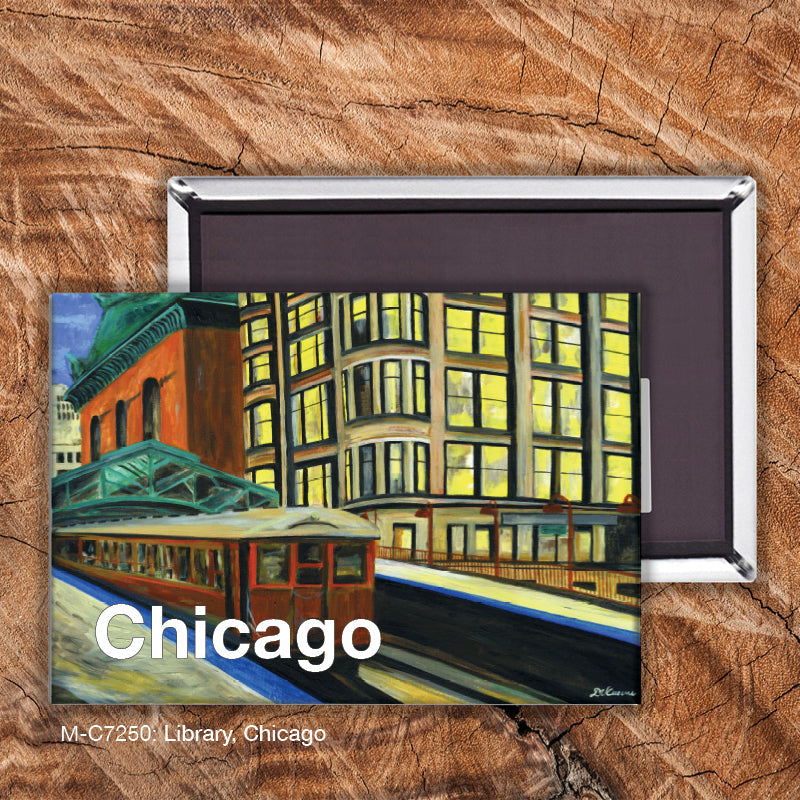 Library, Chicago, Magnet (M-7250A)