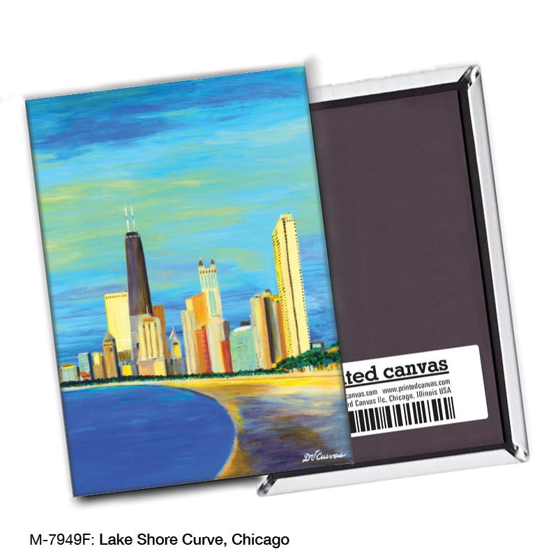 Lake Shore Curve, Chicago, Magnet (M-7949F)