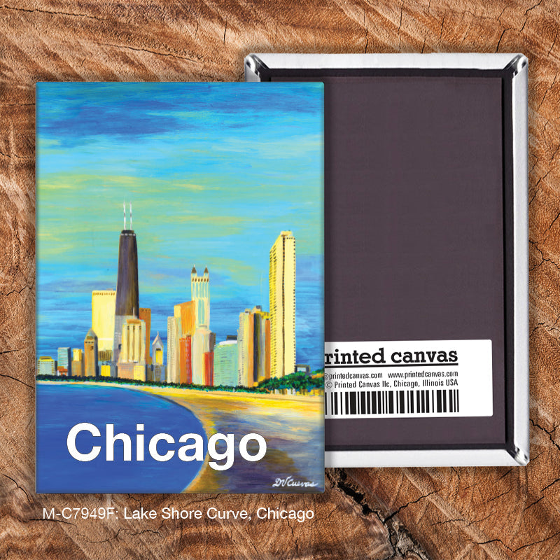 Lake Shore Curve, Chicago, Magnet (M-7949F)