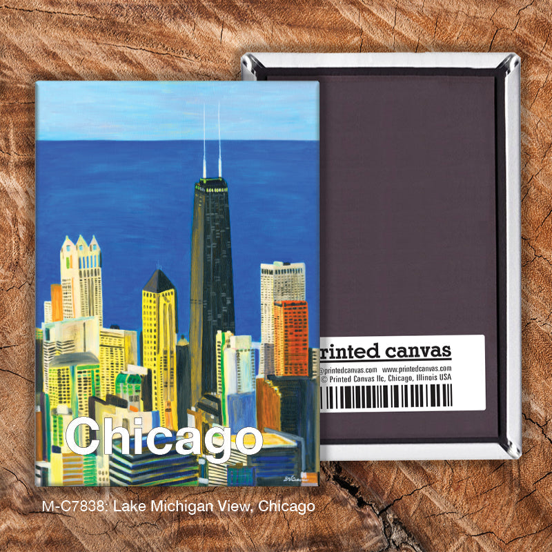Lake Michigan View, Chicago, Magnet (M-7838A)