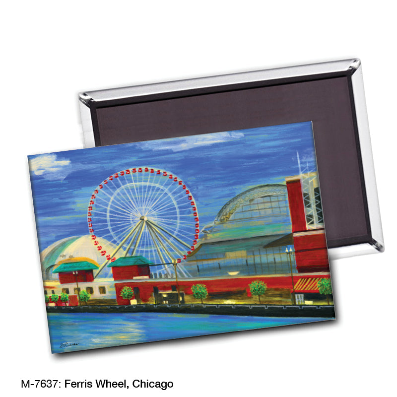 Ferris Wheel, Chicago, Magnet (M-7637A)