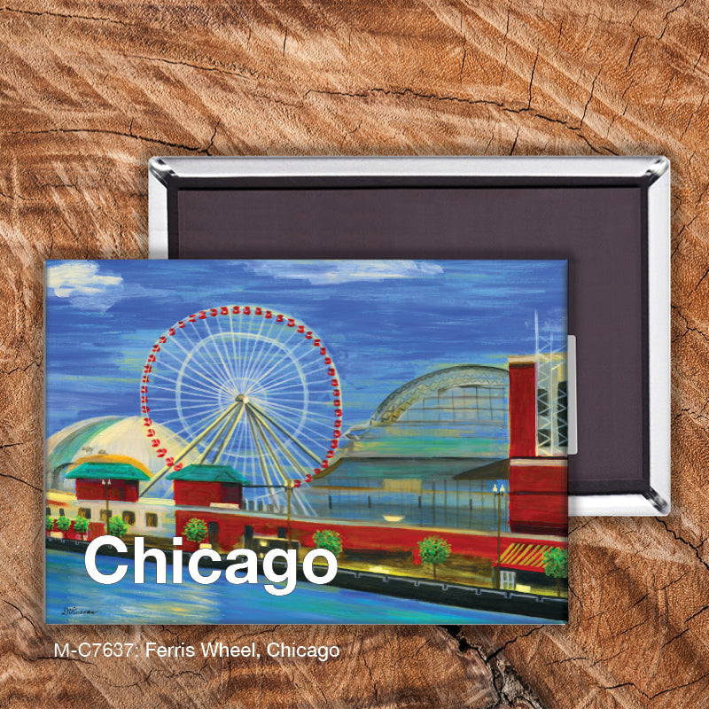 Ferris Wheel, Chicago, Magnet (M-7637A)