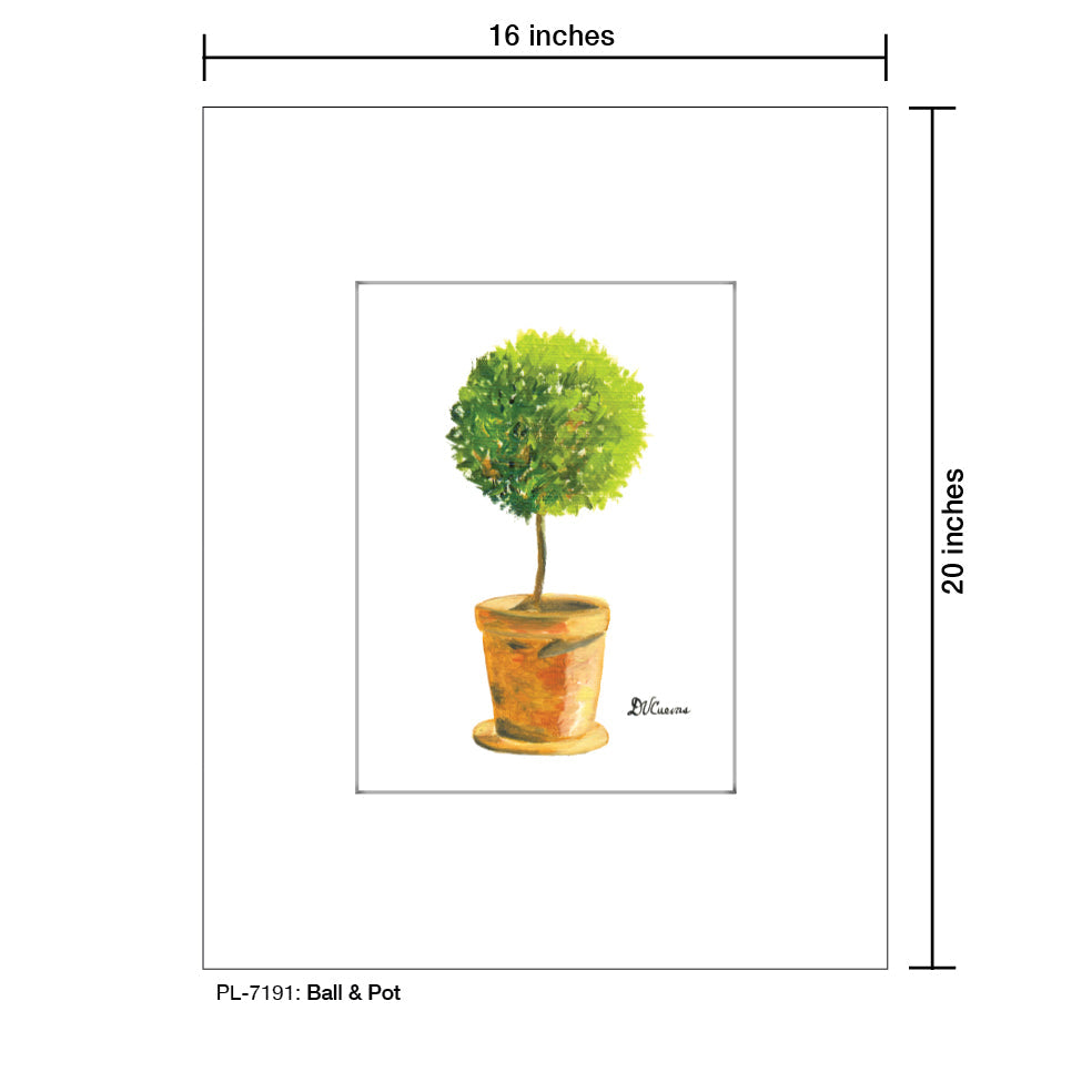 Ball & Pot, Print (#7191A)