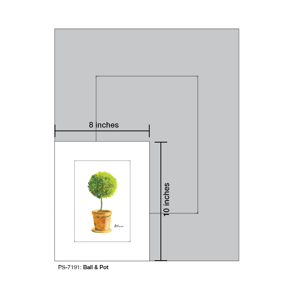 Ball & Pot, Print (#7191A)