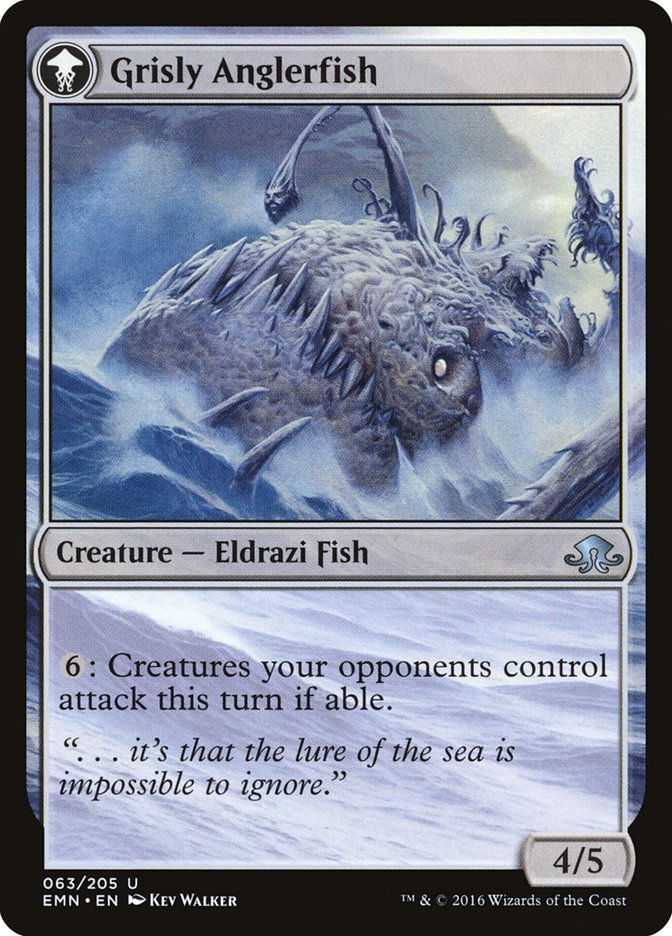 Grizzled Angler // Grisly Anglerfish (EMN-063) - Eldritch Moon: (mooneldrazidfc) Foil