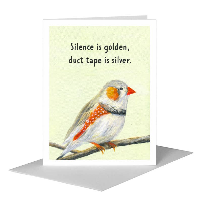 Songbird Finch, Greeting Card (#8316E)