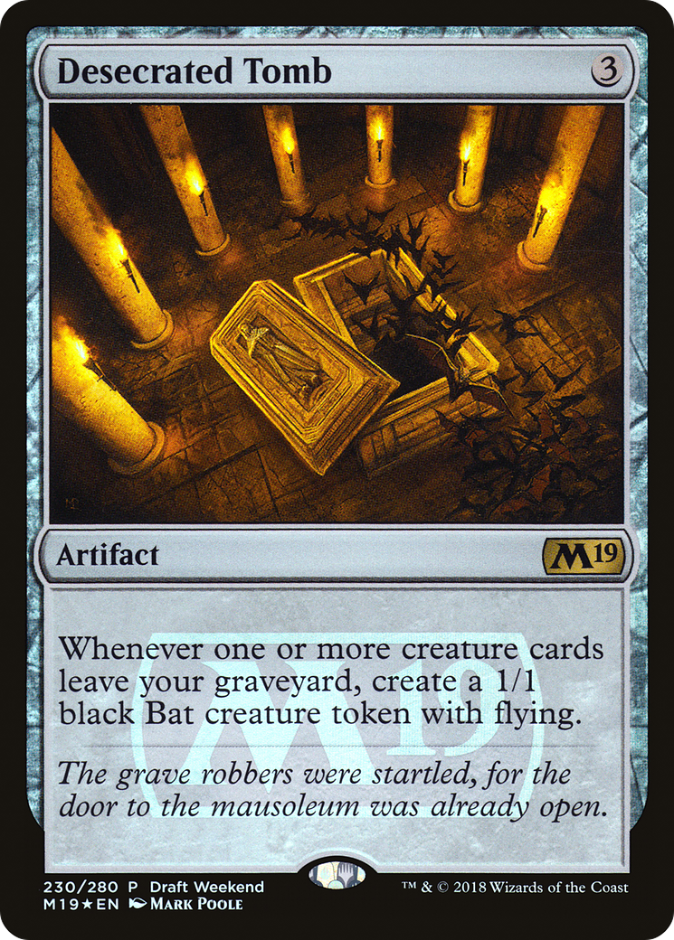 Desecrated Tomb (LARP-230) - Core Set 2019 Promos Foil