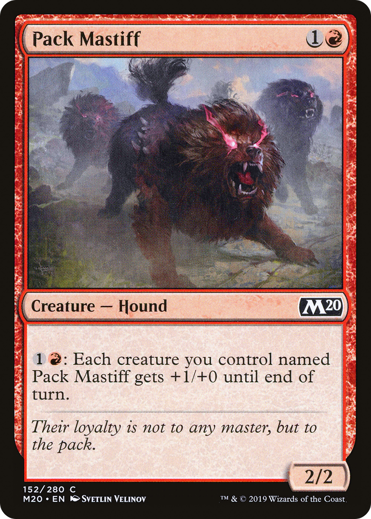 Pack Mastiff (M20-152) - Core Set 2020 Foil