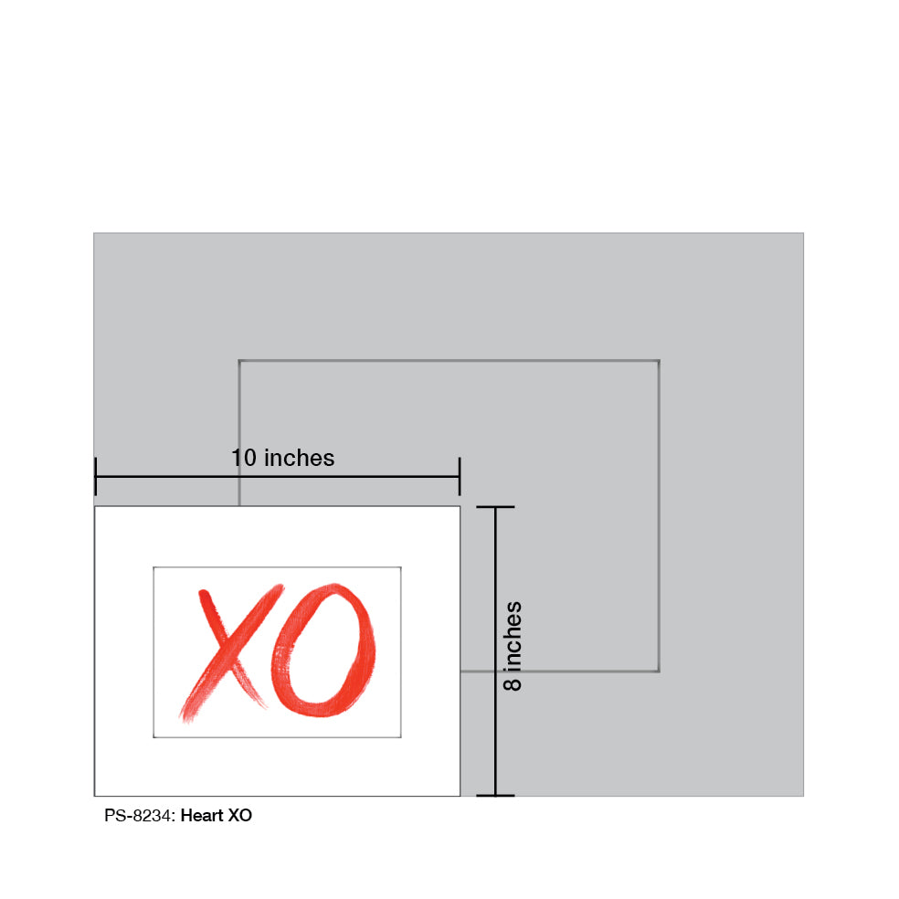 Heart XO, Print (#8234A)