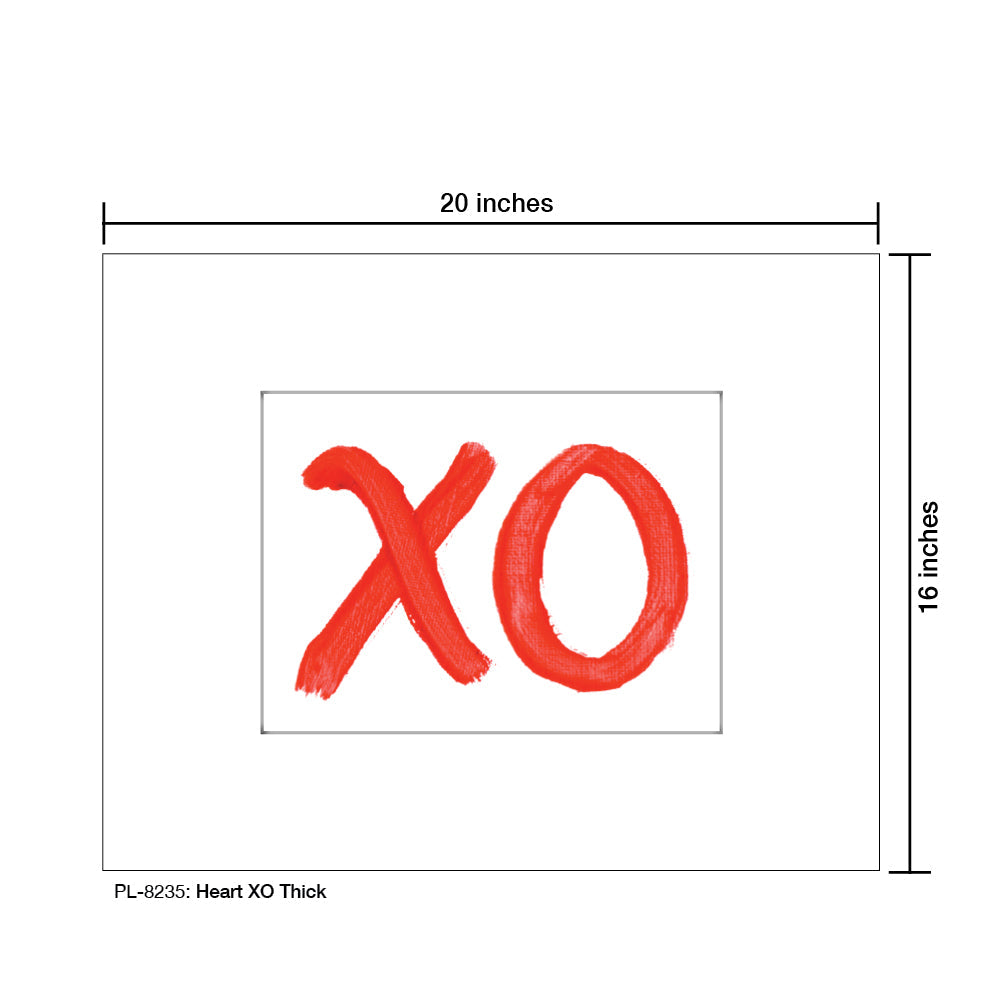 Heart XO Thick, Print (#8235A)