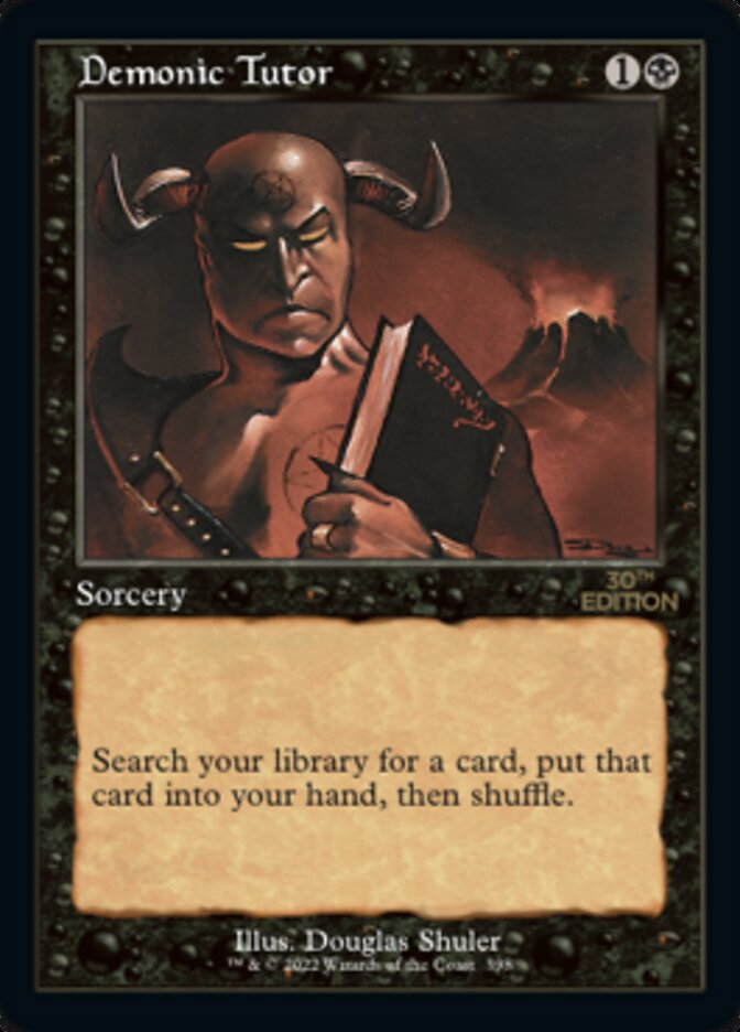 Demonic Tutor (Retro Frame) (30A-398) - 30th Anniversary Edition