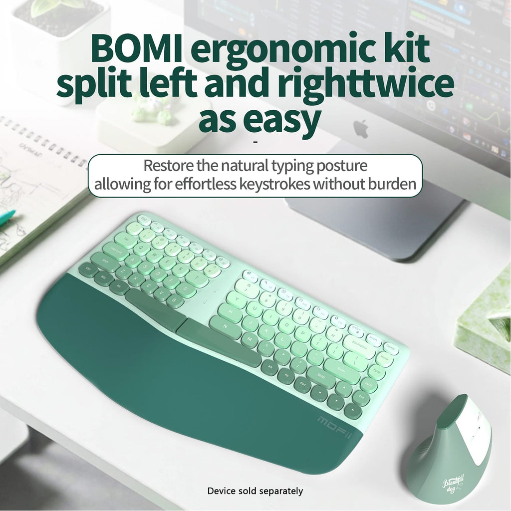 Wireless Keyboard & Mouse Combo - 85-Key RGB Keyboard