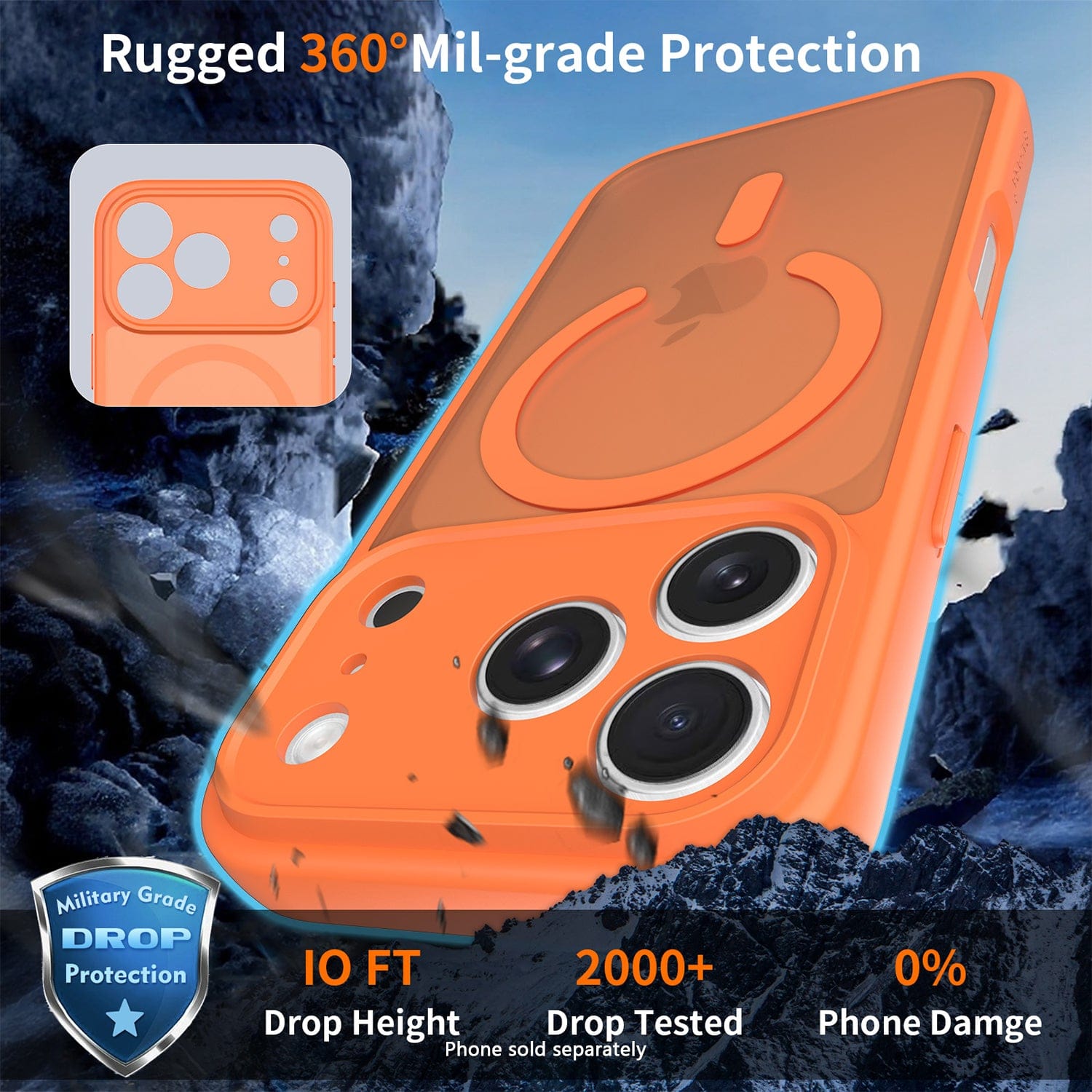 iPhone 17 Pro Slim Case - Transparent Matte Finish | Venture Series