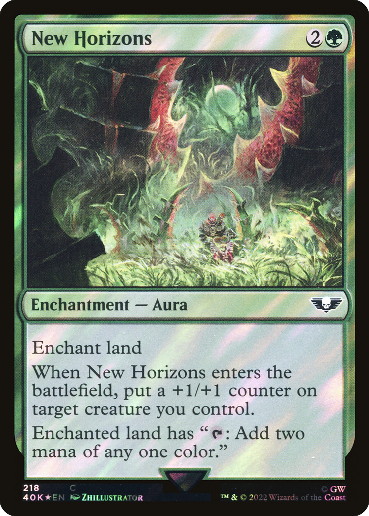 New Horizons (40K-218★) - Warhammer 40,000 Commander Foil