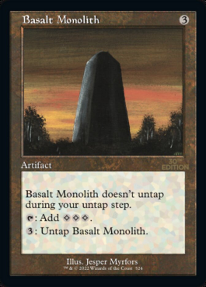Basalt Monolith (Retro Frame) (30A-524) - 30th Anniversary Edition