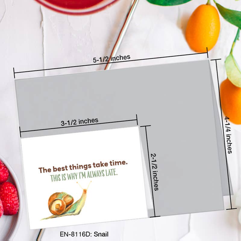 Snail, Greeting Card (#8116D)