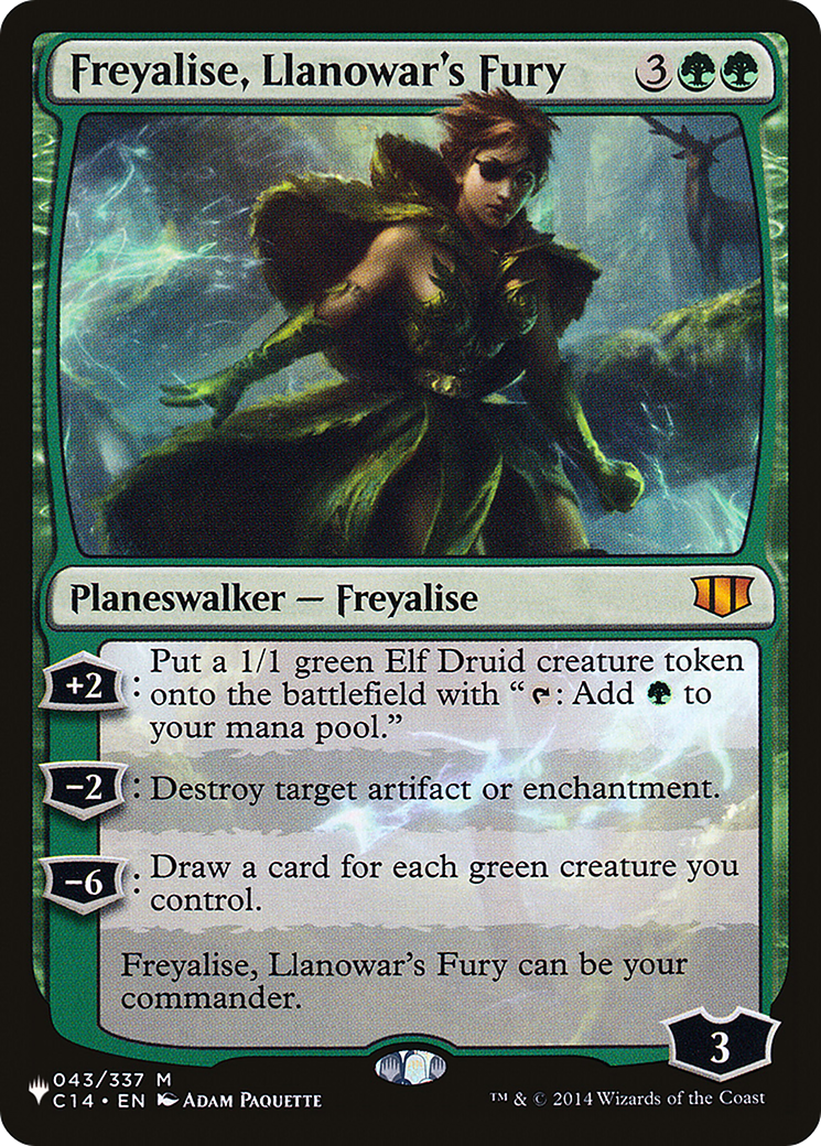 Freyalise, Llanowar's Fury (LIST-C14-43) - The List