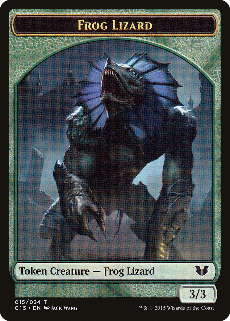 Frog Lizard (C15-015) - Commander 2015 Tokens