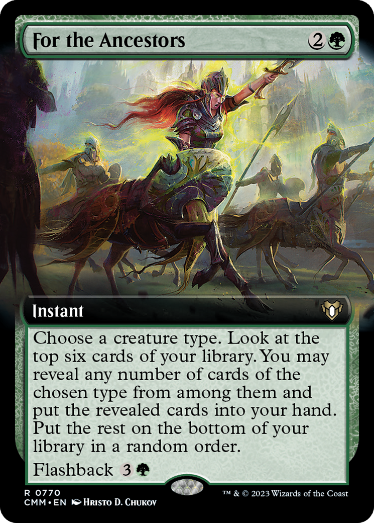 For the Ancestors (CMM-770) - Commander Masters: (Extended Art)