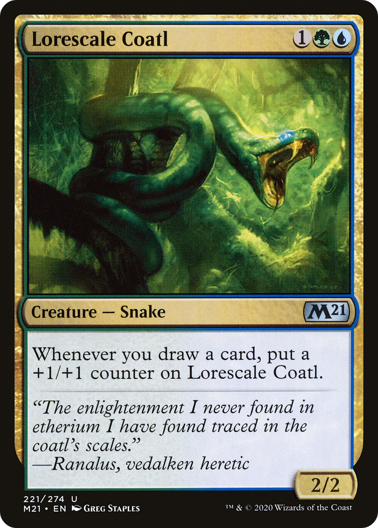 Lorescale Coatl (M21-221) - Core Set 2021 Foil