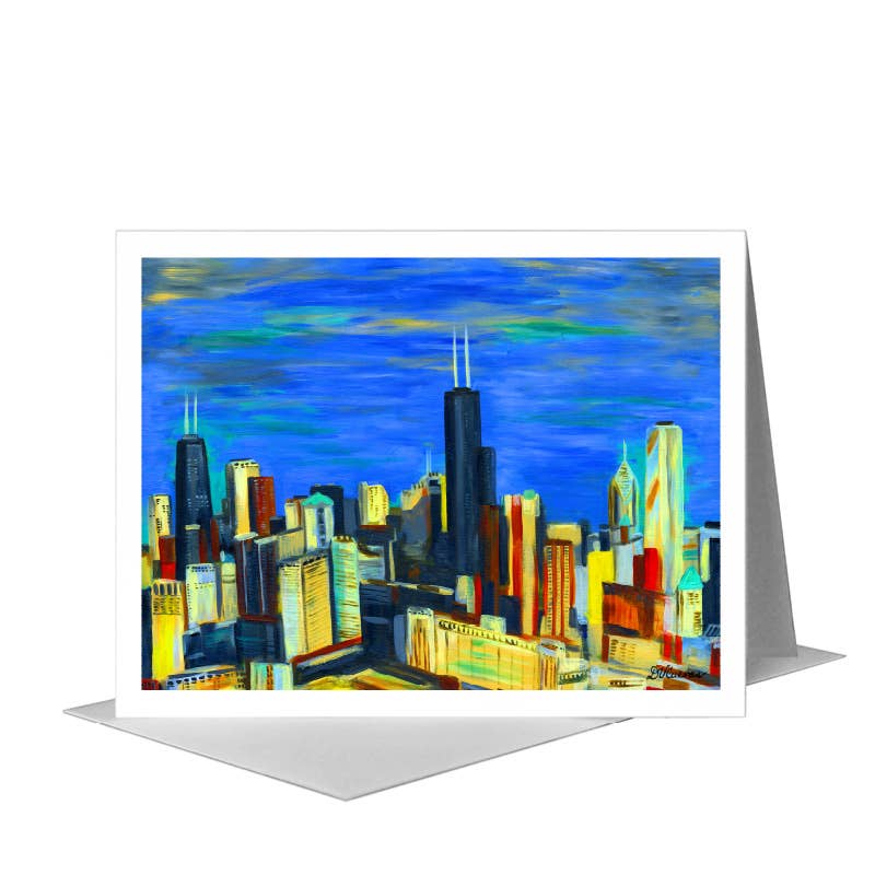 Chicago Sky, Greeting Card (#7413B)